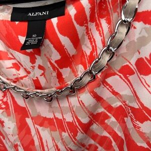 Alfani Top Women’s Size 10 Pink Floral Blouse